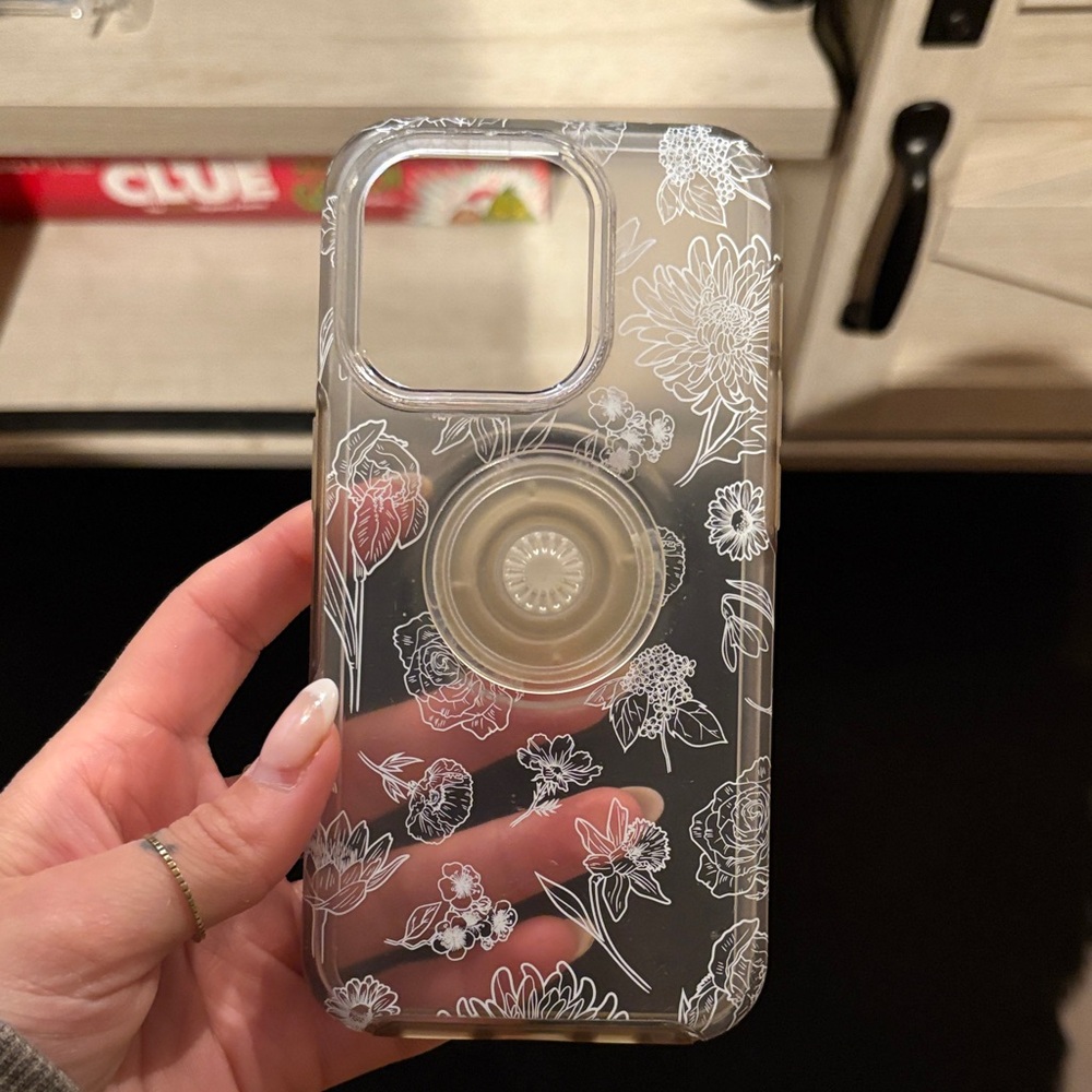 OtterBox Clear Floral Phone Case with Stand